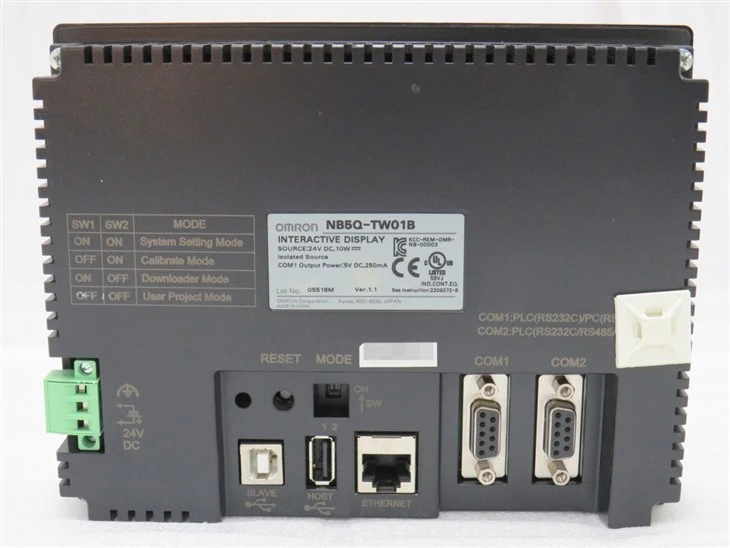 Dotyková obrazovka Omron NS5-MQ10-V2, 10,1 palce, TFT LCD, barevná, 1024 × 600 bodů, USB Host, Ethernet