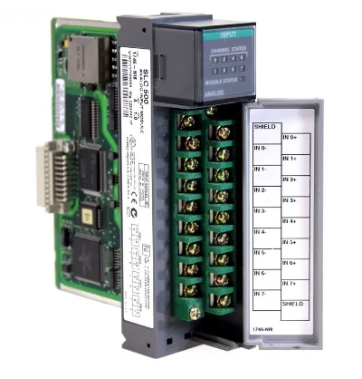 Analogový vstupní modul Allen-Bradley 1746-NI8 SLC 500 8 Channels je softwarově konfigurovatelný analogový vstupní modul s vysokou hustotou